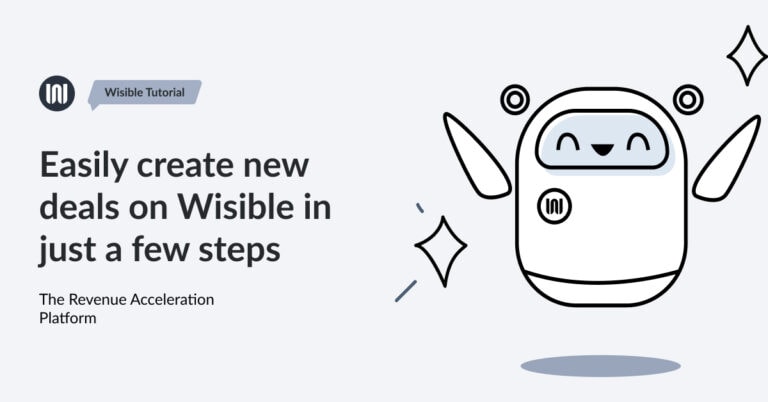 Easily create new deals on Wisible in just a few steps