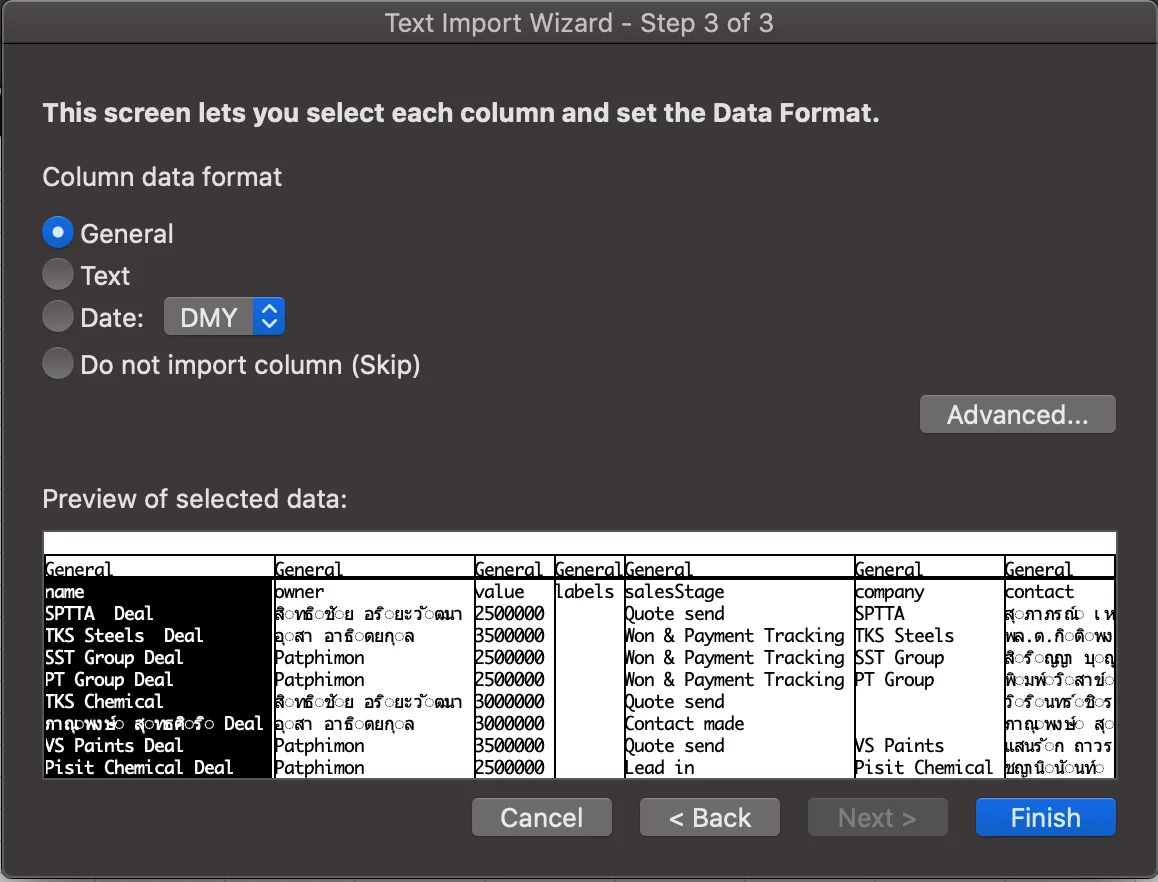 Excel Export
